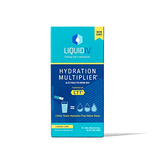 Liquid IV Lemon Lime Hydration Drink Mix 10 Count, 0.56 OZ