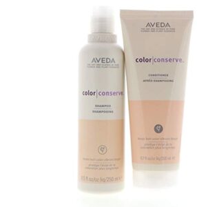 aveda color conserve shampoo 8.5 oz and conditioner 6.7 oz