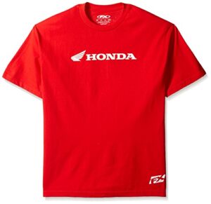 factory effex 15-88330 honda’ horizontal t-shirt (red, medium)