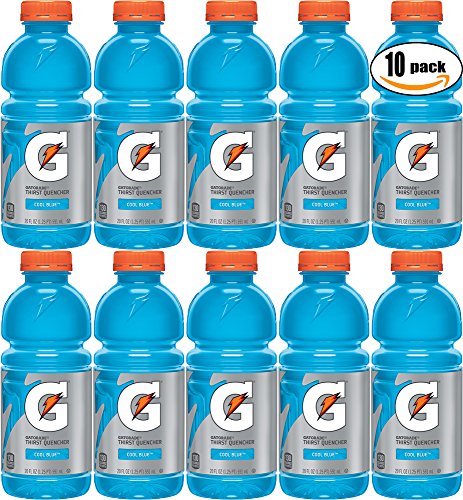 Gatorade Cool Blue, Thirst Quencher, 20oz Bottle (Pack of 10, Total of 200 Oz)