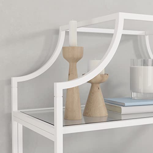 Sauder Anda Norr Bookcase, L: 30.00" x W: 14.49" x H: 70.87", White Finish