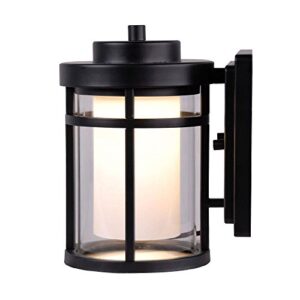 home decorators collection b00r7r0dcy outdoor led small wall light, black
