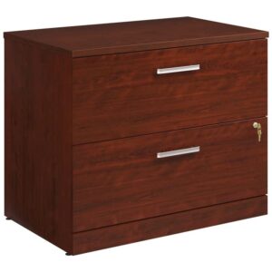 officeworks by sauder affirm lateral file, l: 35.43″ x w: 23.47″ x h: 29.29″, classic cherry finish