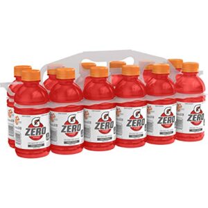 gatorade – sports drinks g zero thirst quencher, fruit punch, 12oz bottles (12 pack)