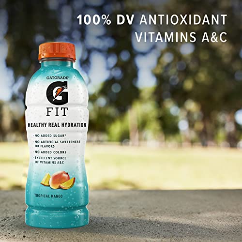 Gatorade Fit Electrolyte Beverage, Healthy Real Hydration, Cherry Lime, 16.9 Fl Oz (Pack of 12)