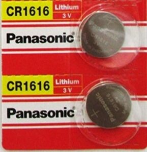 panasonic cr1616 3v coin cell lithium battery, retail pack of 2