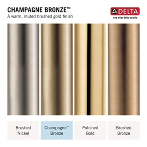 Delta Faucet Contemporary Brushed Gold Pot Filler Faucet, Delta Pot Filler Gold, Pot Filler Faucet Wall Mount, Potfiller, Brass Construction, Champagne Bronze 1165LF-CZ