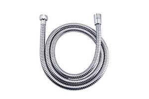 klabb stainless steel shower hose, 96 inches chrome handheld shower head hose with brass insert and nut.