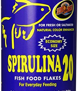 Zoo Med Spirulina 20 Flake Fish Food, 4-Ounce