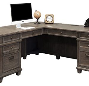 Martin Furniture Desk And Return, Weathered Dove