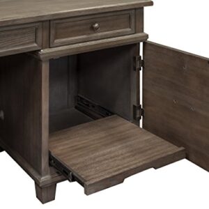 Martin Furniture Desk And Return, Weathered Dove