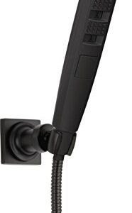 Delta Faucet 5-Spray Touch-Clean H2Okinetic Wall-Mount Hand Held Shower with Hose, Matte Black 55140-BL