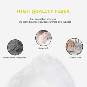 COZSINOOR Bed Pillows for Sleeping Hotel Quality Luxury Down Alternative Plush Pillow - Cooling Breathable Soft Premium Microfiber Cover for Side Back and Stomach Sleepers