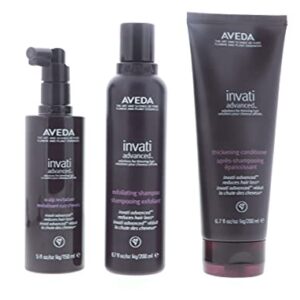 Aveda Invati Advanced Shampoo 6.7 Ounce, Conditioner Scalp Revitalizer 5 Ounce, Lavender, 1 Count, 11.7 Ounce