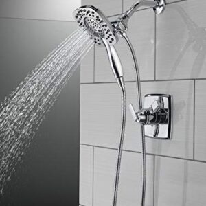 Delta Faucet-4-Spray In2ition Dual Shower Head with Handheld Spray, Chrome Shower Head with Hose, Showerheads & Handheld Showers, Handheld Shower Heads, Detachable Shower Head, Chrome 58498
