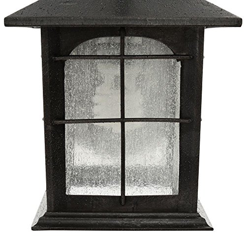 Home Decorators Collection Brimfield 1-Light Aged Iron Outdoor Wall Lantern
