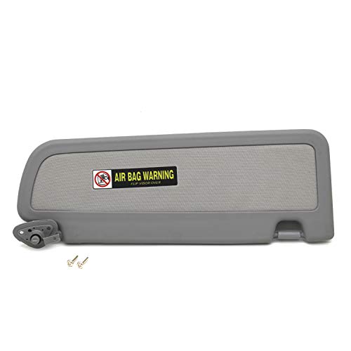 Ezzy Auto Gray Left Driver Side Sun Visor for Honda Civic 2006 2007 2008 2009 2010 2011 EX LX Sedan SI Coupe 83280-SNA-A01ZA