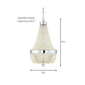 Home Decorators Collection Chrome Crystal Chandelier 6 Light