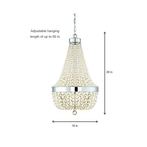 Home Decorators Collection Chrome Crystal Chandelier 6 Light