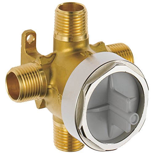 Delta Faucet R11000 3-Setting and 6-Setting Custom Shower Diverter Valve Kit, Rough-In Kit for Delta Shower Trim Kits, Brass Construction, R11000