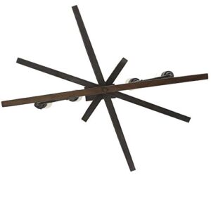 Home Decorators Collection Palermo Grove Collection 5-Light Black Gilded Iron Linear Chandelier