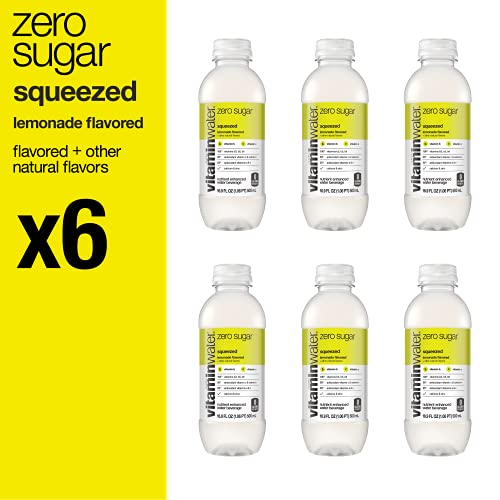 vitaminwater zero Squeezed, 16.9 fl oz (pack of 6)