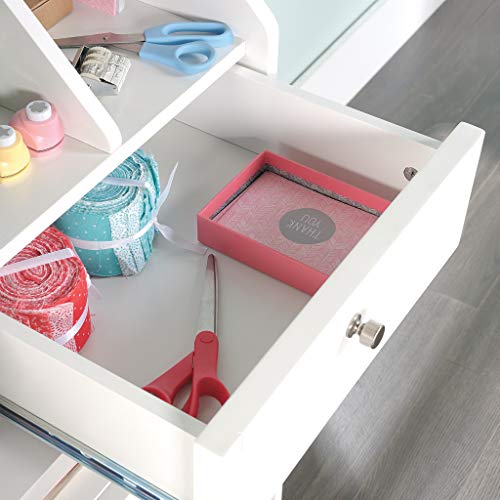 Sauder Craft Pro Series Organizer Hutch, White finish