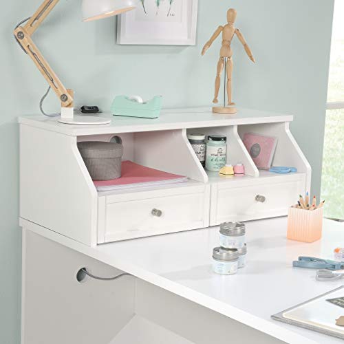 Sauder Craft Pro Series Organizer Hutch, White finish