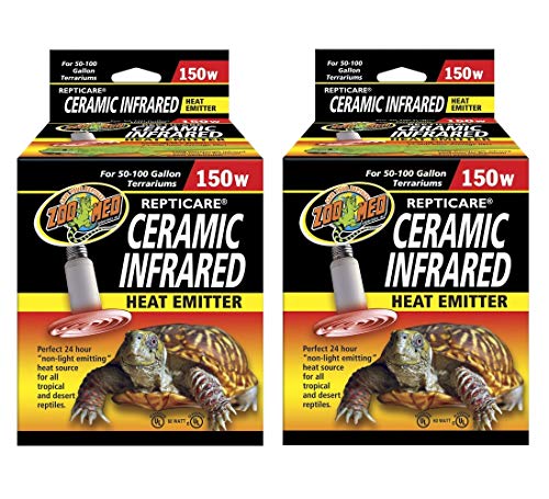 Zoo Med ReptiCare Ceramic Infrared Heat Emitter 150 Watts - Pack of 2