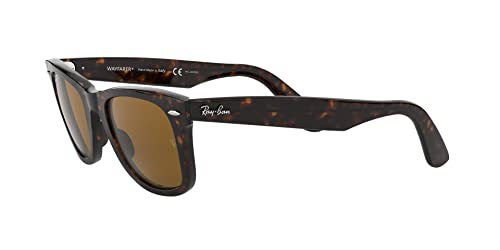 Ray-Ban unisex adult RB2140 Original Wayfarer Polarized Sunglasses, Tortoise/Brown Polarized, 50 mm US