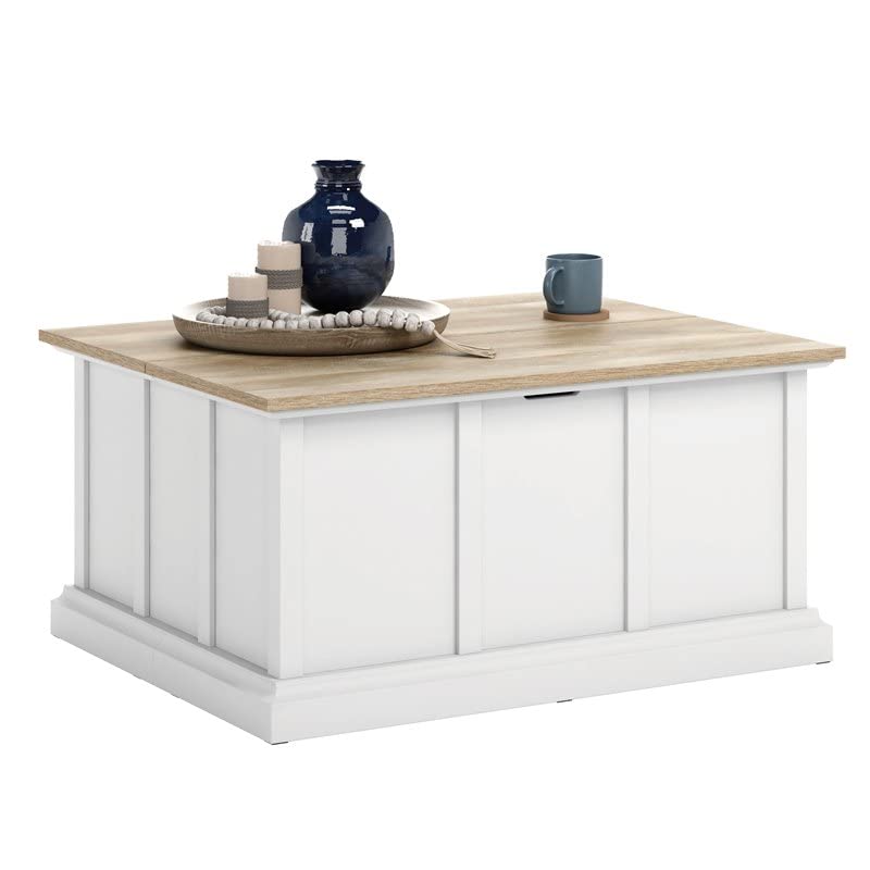 Sauder Cottage Road Coffee Table, White Finish