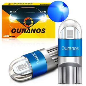 ouranos 194 led bulb blue no polarity 168 t10 2825 led light bulb for car interior dome map door courtesy license plate lights, car interior atmosphere blue light bulb