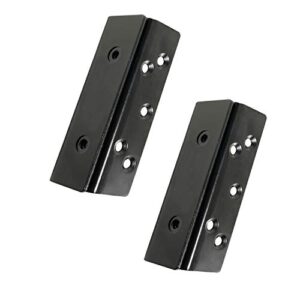 bed frame bed post double hook slot hardware attachment bracket for wooden bed-set of 2