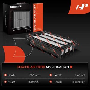 A-Premium Engine Air Filter Compatible with Honda Models - Civic 2016 2017 2018 2019 2020 2021, CR-V 2017 2018 2019 2020 2021 2022 2023-1.5L L4 Engine - Replace# CA12050