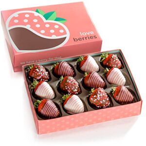 Chocolate Covered Strawberries, Original Love Berries, 12 Count