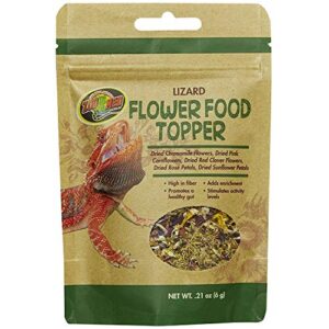 zoo med lizard flower food topper 0.21 oz – pack of 4