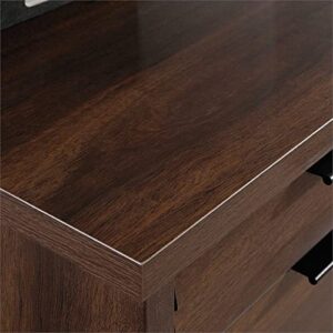 Sauder Palo Alto 60" Wooden Double Pedestal Computer Desk in Spiced Mahogany