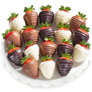 golden state fruit 18 piece chocolate covered strawberries, berry bites