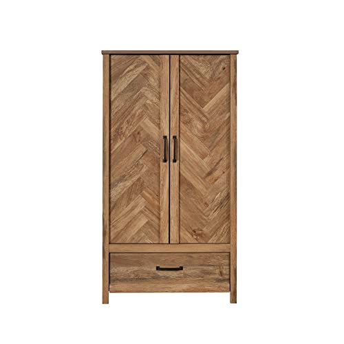 Sauder Cannery Bridge Armoire, L: 32.36" x W: 22.52" x H: 59.80", Sindoori Mango