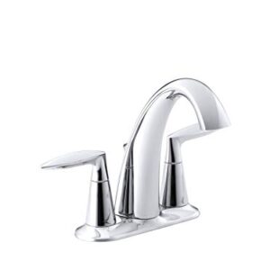 Bathroom Faucet by KOHLER, Bathroom Sink Faucet, Alteo Collection, Centerset Faucet, Polished Chrome, K-45100-4-CP