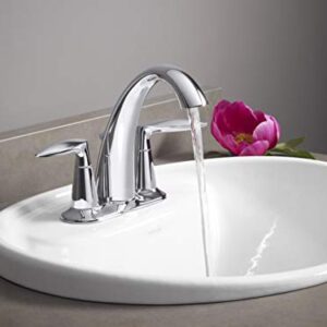 Bathroom Faucet by KOHLER, Bathroom Sink Faucet, Alteo Collection, Centerset Faucet, Polished Chrome, K-45100-4-CP