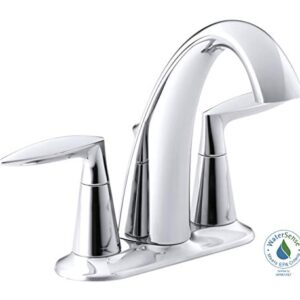 Bathroom Faucet by KOHLER, Bathroom Sink Faucet, Alteo Collection, Centerset Faucet, Polished Chrome, K-45100-4-CP