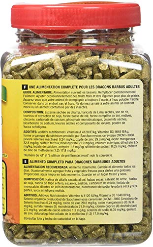 Zoo Med Natural Adult Bearded Dragon Food 10 oz - Pack of 4