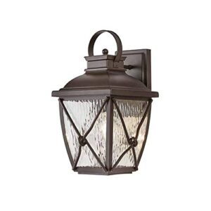 home decorators collection hb7087-314 springbrook 1-light rustic outdoor wall mount lantern