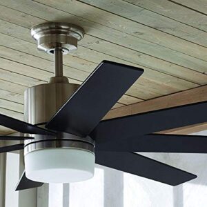 Home Decorators Collection 60 in. Zolman Pike LED DC Brushed Nickel Ceiling Fan with Remote