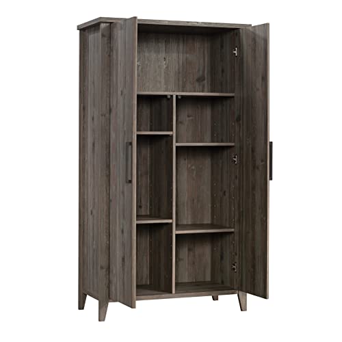 Sauder Summitt Station Storage Cabinet, L: 35.28" x W: 17.13" x H: 63.90", Pebble Pine