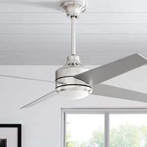 Mercer 52 in. LED Indoor Brushed Nickel Ceiling Fan