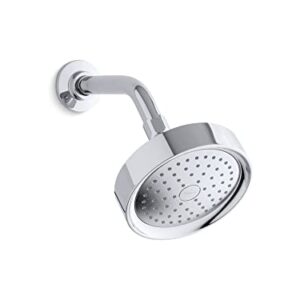 KOHLER 965-AK-CP Purist Fixed Showerhead with Katalyst air Induction Technology, One Size, Polished Chrome