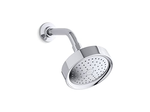 KOHLER 965-AK-CP Purist Fixed Showerhead with Katalyst air Induction Technology, One Size, Polished Chrome