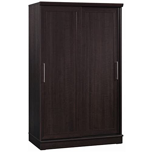 Sauder HomePlus Sliding Door Wardrobe Cabinet in Dakota Oak, Dakota Oak Finish